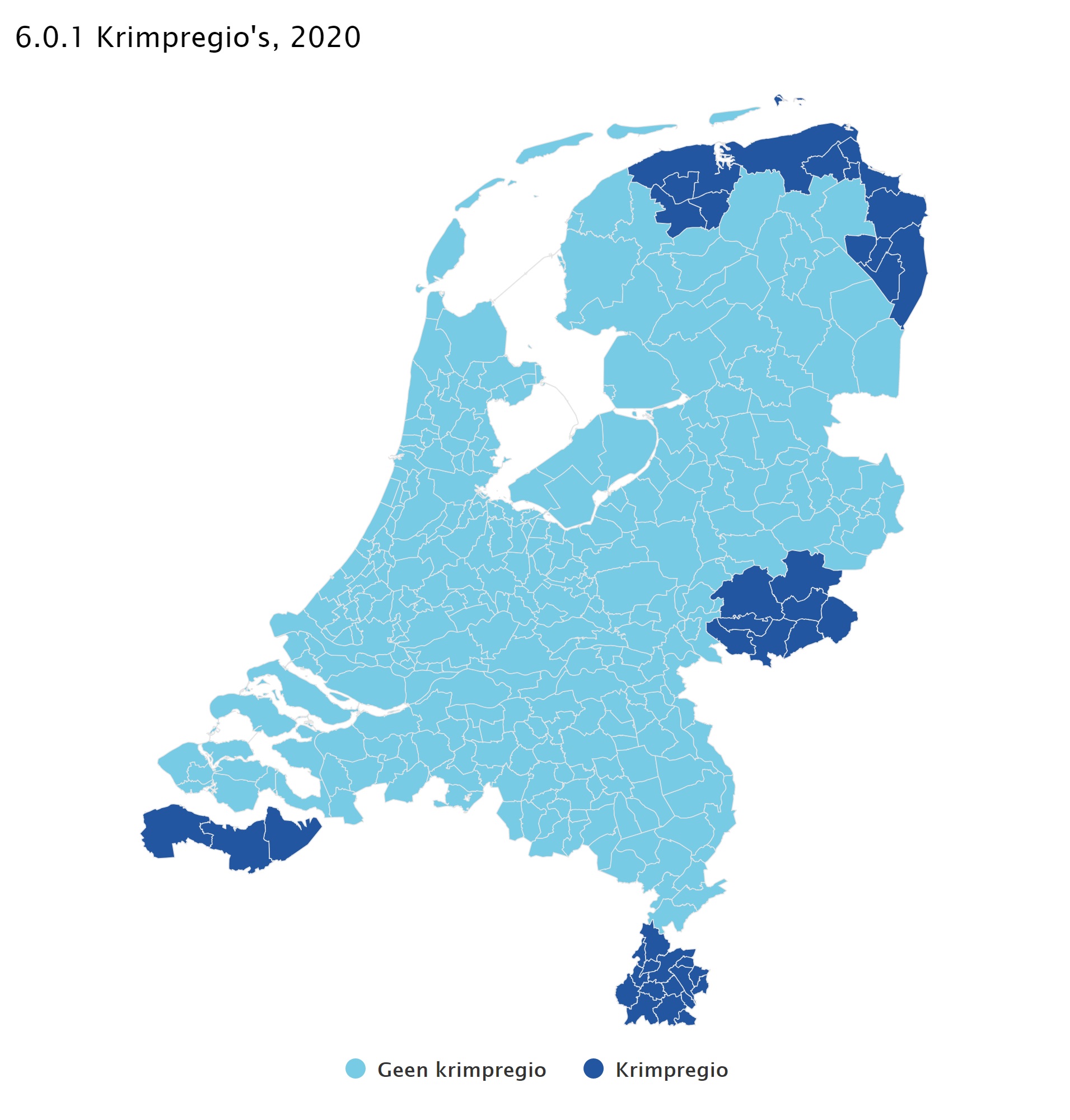 Krimpregio's, 2020