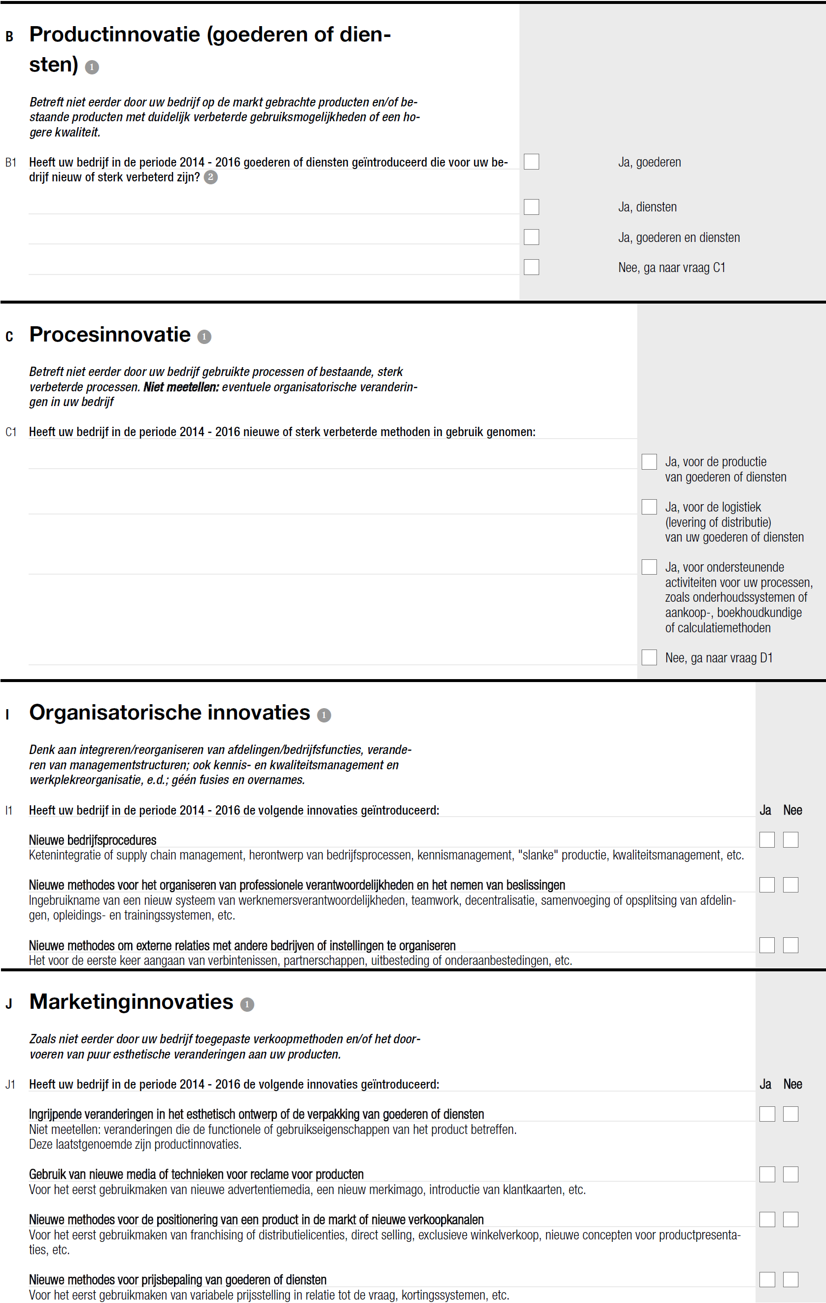 Afbeelding 3.1: Vraagstelling tot en met CIS 2014-2016