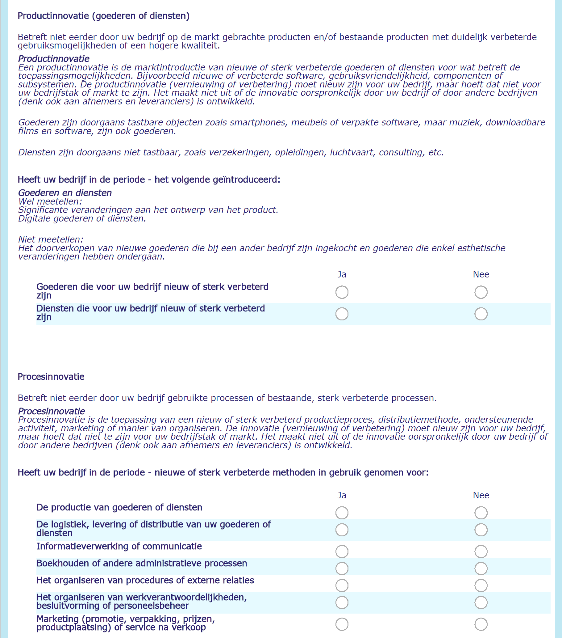 Afbeelding 3.2:Vraagstelling vanaf CIS 2016-2018