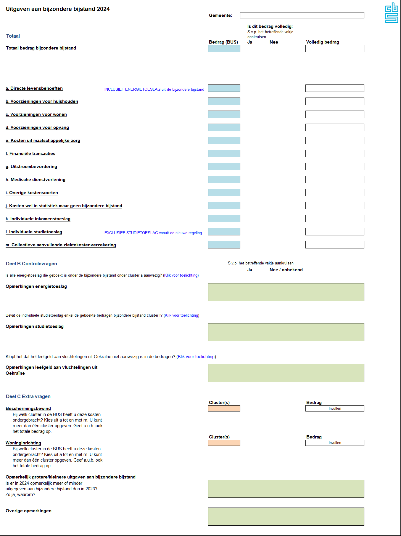 afbeelding Enquête Bijzondere bijstand 2024