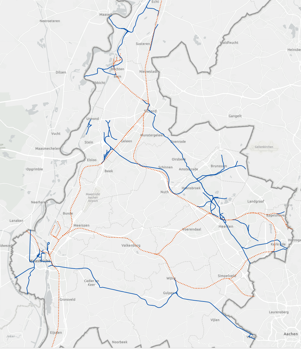 3.1 Tram- en spoorverbindingen in Zuid-Limburg
