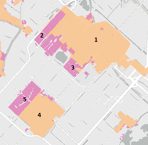 Kaart Hoofddorp met cijfers