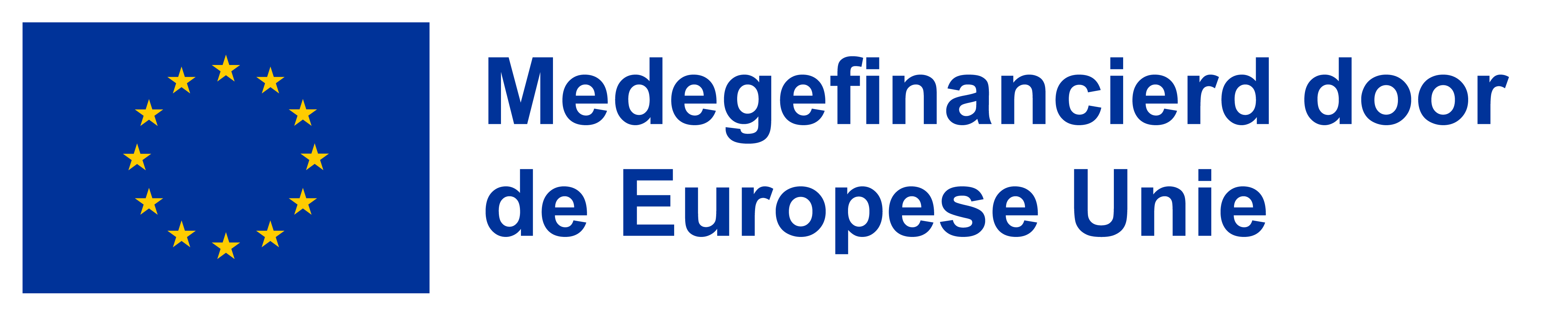 EU logo met Medegefinancierd door de Europese Unie