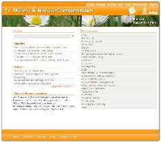Screenshot nieuwe site Milieu- en NatuurCompendium
