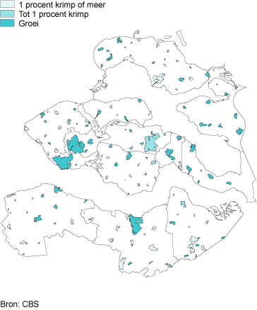 2. Krimp- en groeikernen in Zeeland, 2001-2008