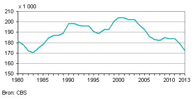 Geboorten, 1980–2013  